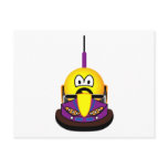 Bumper car emoticon   postcards