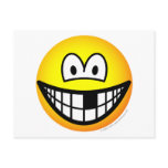 Missing tooth emoticon   postcards
