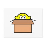 Cardboard boxed buddy icon   postcards
