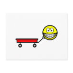 Red wagon smile   postcards