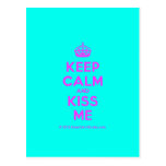 [Crown] keep calm and kiss me  Postcards