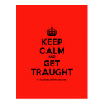 [Crown] keep calm and get traught  Postcards