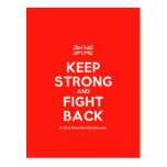 [UK Flag] keep strong and fight back  Postcards