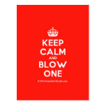 [Crown] keep calm and blow one  Postcards