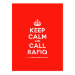 [Crown] keep calm and call rafiq  Postcards