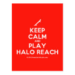 [Skateboard] keep calm and play halo reach  Postcards
