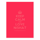 [Crown] keep calm and love nishat  Postcards