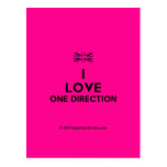 [UK Flag] i love one direction  Postcards
