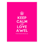 [Cupcake] keep calm and love awel  Postcards
