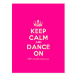 [Dancing crown] keep calm and dance on  Postcards