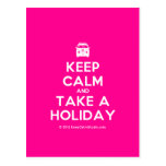 [Campervan] keep calm and take a holiday  Postcards