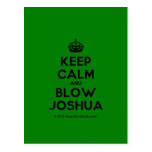 [Crown] keep calm and blow joshua  Postcards