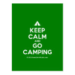 [Tent] keep calm and go camping  Postcards