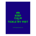 [Feet] keep calm and tickle my feet  Postcards