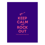 [Electric guitar] keep calm and rock out  Postcards