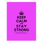 [Crown] keep calm and stay strong  Postcards
