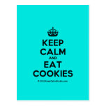 [Crown] keep calm and eat cookies  Postcards