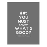 [No Crown] you must know what's good?  Postcards