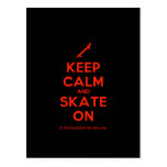[Skateboard] keep calm and skate on  Postcards