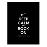 [Electric guitar] keep calm and rock on  Postcards