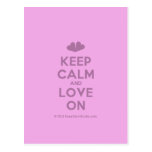 [Two hearts] keep calm and love on  Postcards