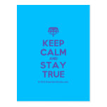 [Crown upside down] keep calm and stay true  Postcards