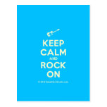 [Electric guitar] keep calm and rock on  Postcards
