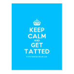 [Crown] keep calm and get tatted  Postcards