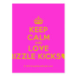 [Crown] keep calm and love rizzle kicks [Love heart]  Postcards