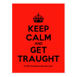 [Crown] keep calm and get traught  Postcards