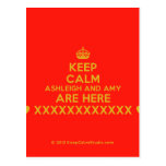 [Crown] keep calm ashleigh and amy are here [Love heart] xxxxxxxxxxxx [Love heart]  Postcards