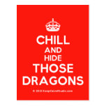 [Crown] chill and hide those dragons  Postcards