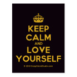 [Crown] keep calm and love yourself  Postcards