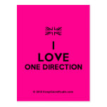 [UK Flag] i love one direction  Postcards