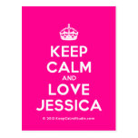 [Crown] keep calm and love jessica  Postcards