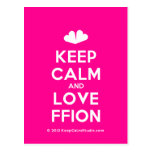 [Two hearts] keep calm and love ffion  Postcards