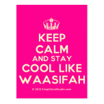 [Dancing crown] keep calm and stay cool like waasifah  Postcards