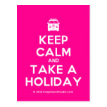 [Campervan] keep calm and take a holiday  Postcards