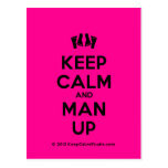 [Feet] keep calm and man up  Postcards