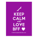 [Skateboard] keep calm and love bff [Love heart]  Postcards