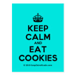 [Crown] keep calm and eat cookies  Postcards