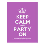 [Dancing crown] keep calm and party on  Postcards