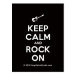 [Electric guitar] keep calm and rock on  Postcards