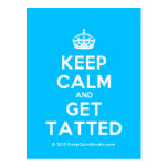 [Crown] keep calm and get tatted  Postcards