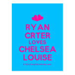 [Two hearts] ryan crter loves chelsea louise  Postcards