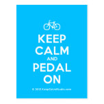 [Bicycle] keep calm and pedal on  Postcards