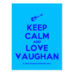 [Electric guitar] keep calm and love vaughan  Postcards
