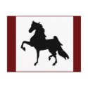 Postcards - American Saddlebred Silhoutte by suziec Postcards - American Saddlebred Silhoutte