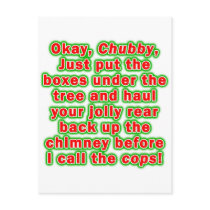 Postcards - Bad Chubby Santa