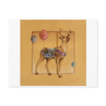 Postcards - Carousel Reindeer or Elk